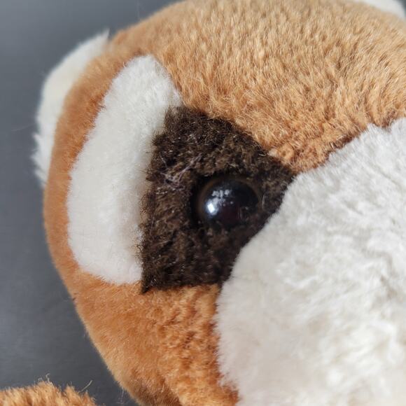 Russ Berrie Rollo Puppet Plush Brown Raccoon Hand Puppet 9" Vintage Toy - Picture 12 of 16